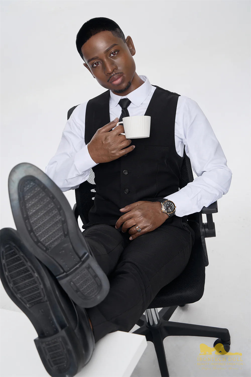 MARK - 170cm 실리콘 블랙 남성 실물 크기 섹스돌