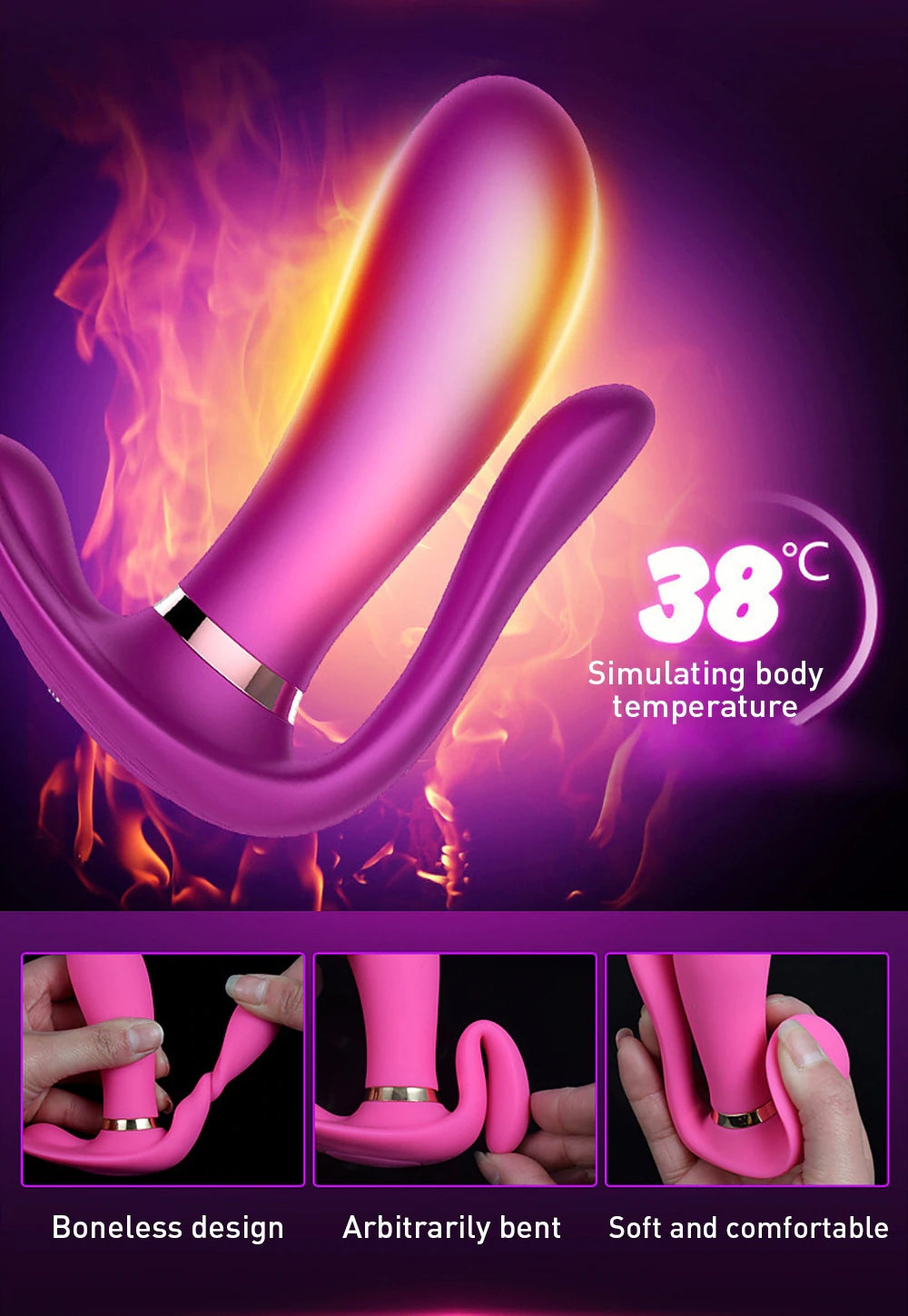 Secwell® 여성용 Butterfly 착용형 진동기 무선 원격 제어 진동기 G 스팟 클리토리스 마사지기 섹스 토이