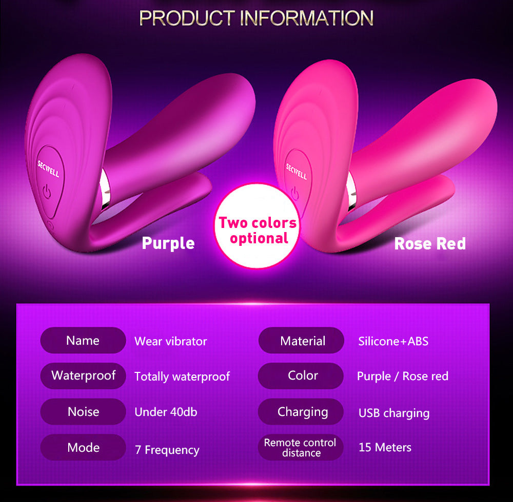 Secwell® 여성용 Butterfly 착용형 진동기 무선 원격 제어 진동기 G 스팟 클리토리스 마사지기 섹스 토이